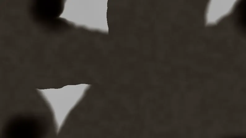 Kształt przedstawiający unoszące się w powietrzu odłamki szkła. Na każdym z nich odbija się inny motyw opowieści — rycerz, statek, portret kobiety, otwarta książka — a cienkie srebrne linie o różnej grubości łączą je w jeden wzór, symbolizując tworzenie spójnej historii z rozproszonych fragmentów.